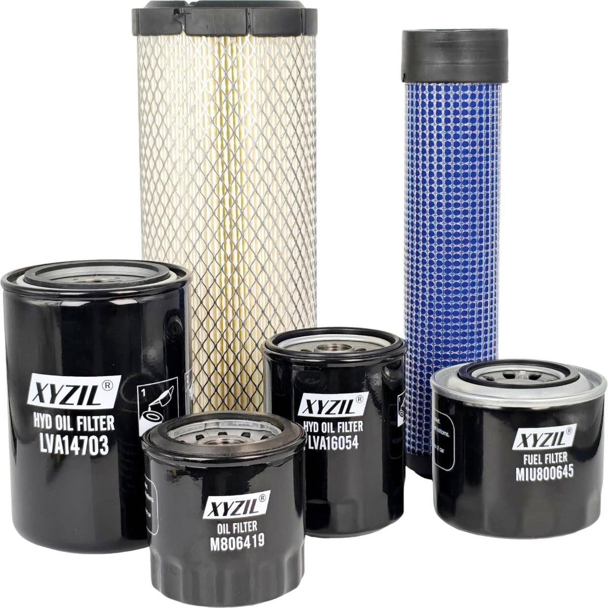 Solid Spare Service Filter Set LVA21128 for John Deere 3025E 3036E Compact Utility Tractor