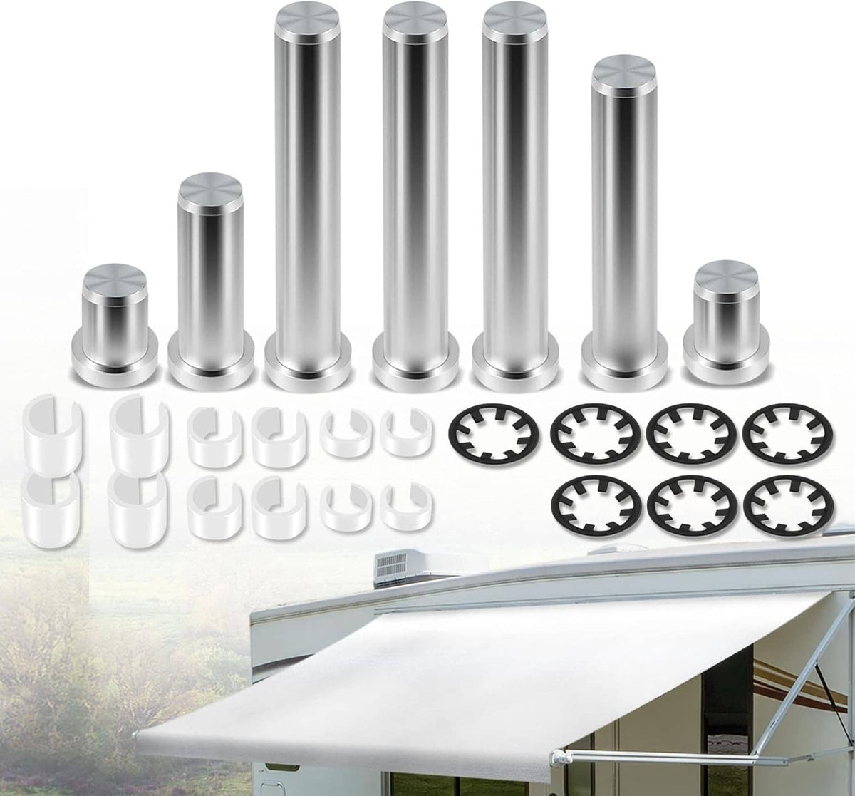 Solid Spare Awning Arm Repair Pin Kit for Power Rv CamperTrailer 431840 540900 431847 436366