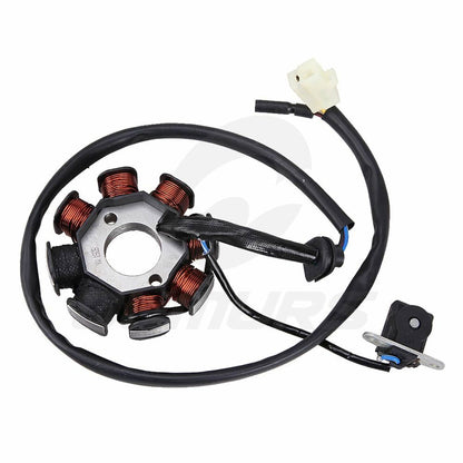 Solidspare For GY6 50cc 110cc 125cc 150cc Moped Scooter ATV Magneto Stator 8 Pole Coil