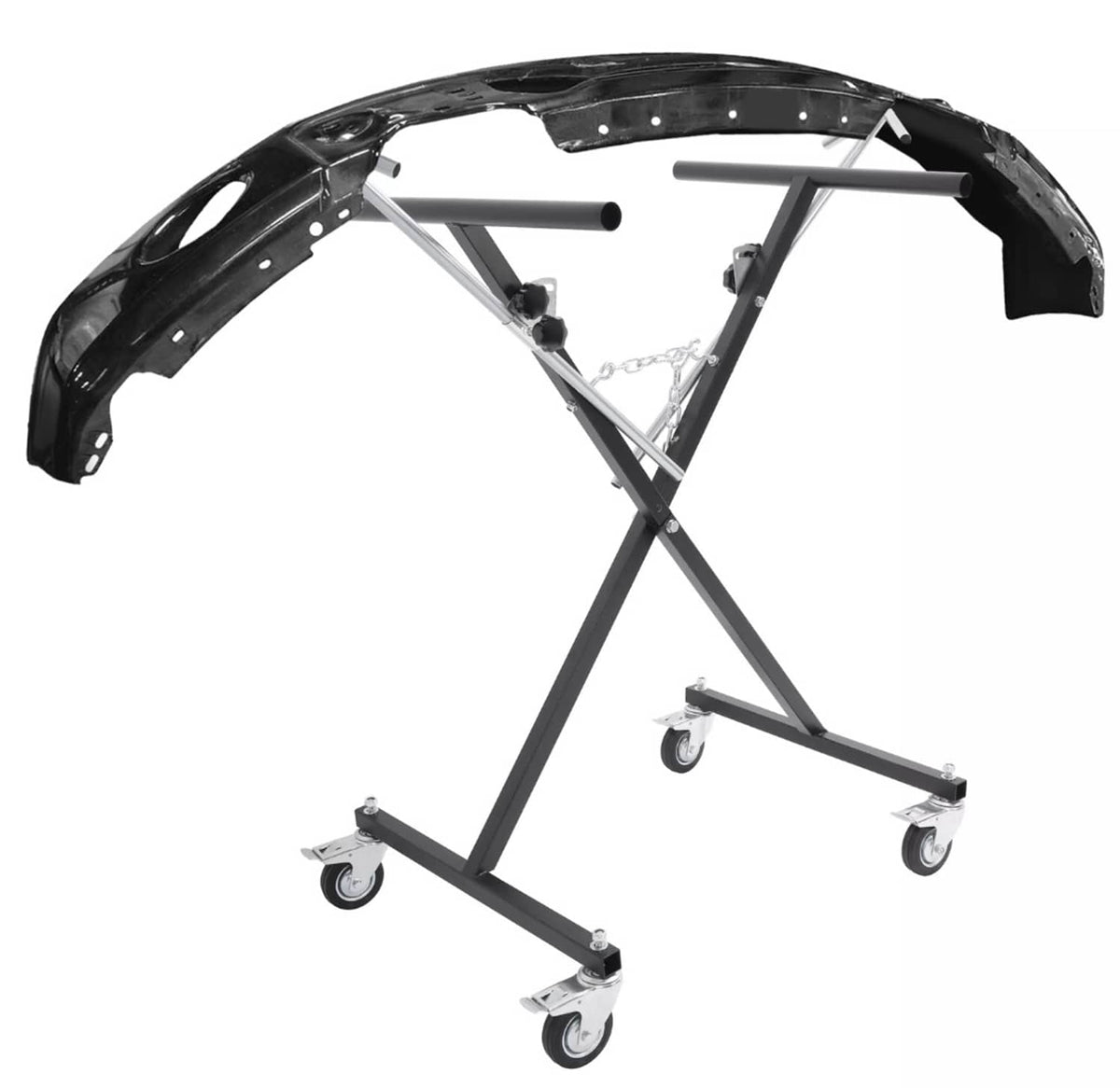 Solid Spare Adjustable Folding Auto Body Bumper Stand Mobile Storage Rack Parts Carts