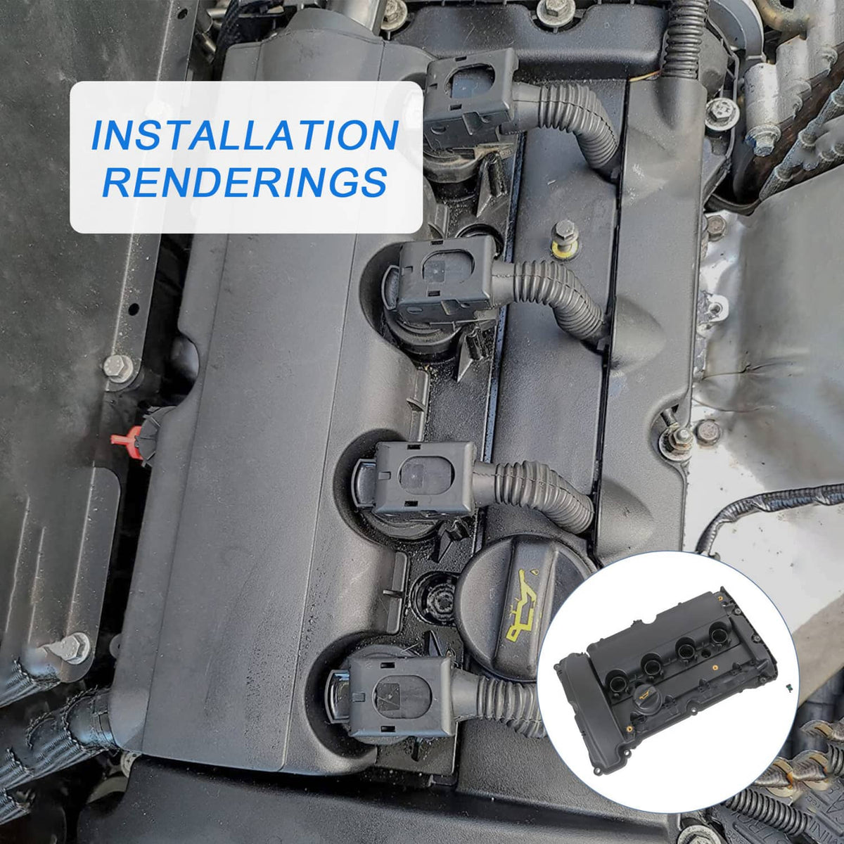 Solidspare VALVE COVER WITH GASKET FOR 2007-2012 MINI COOPER S/JCW R55 R56 R57 R60 1.6L N14