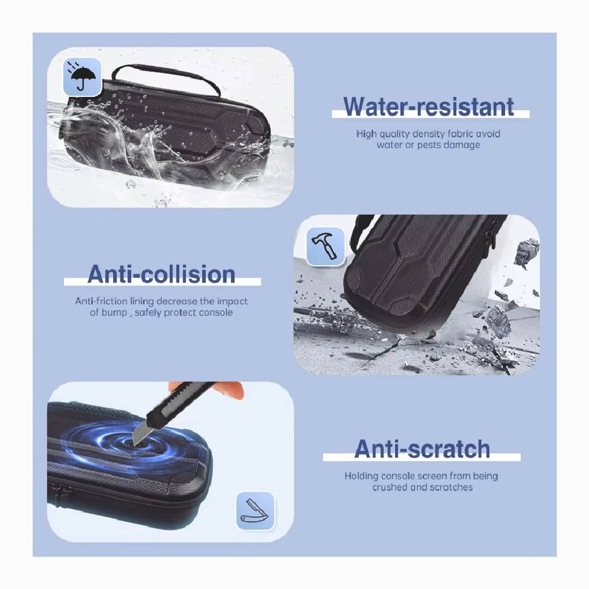 Solid Spare Carrying Case for Playstation Portal Remote Player, Hard Shell Protective Cover