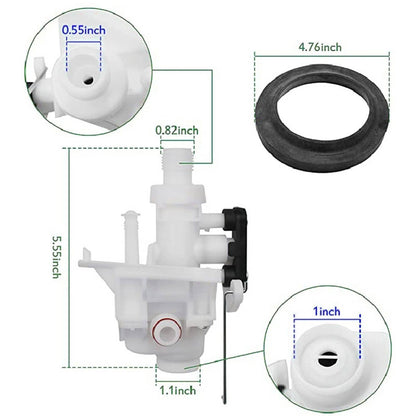 Solidspare Upgraded For RV Thetford Aqua Magic V Toilet Water Valve Replacement Part# 31705
