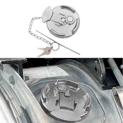 Solidspare New For Peterbilt Aluminum Locking Diesel Fuel Cap Replaces# 11-04859-200 600212