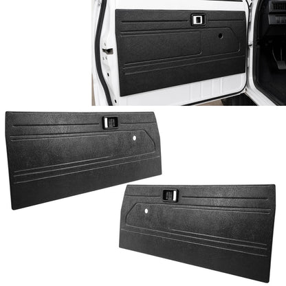 Solid Spare Fit 84-87 Toyota Pickup Truck Interior Door Panels Center Section Black ABS