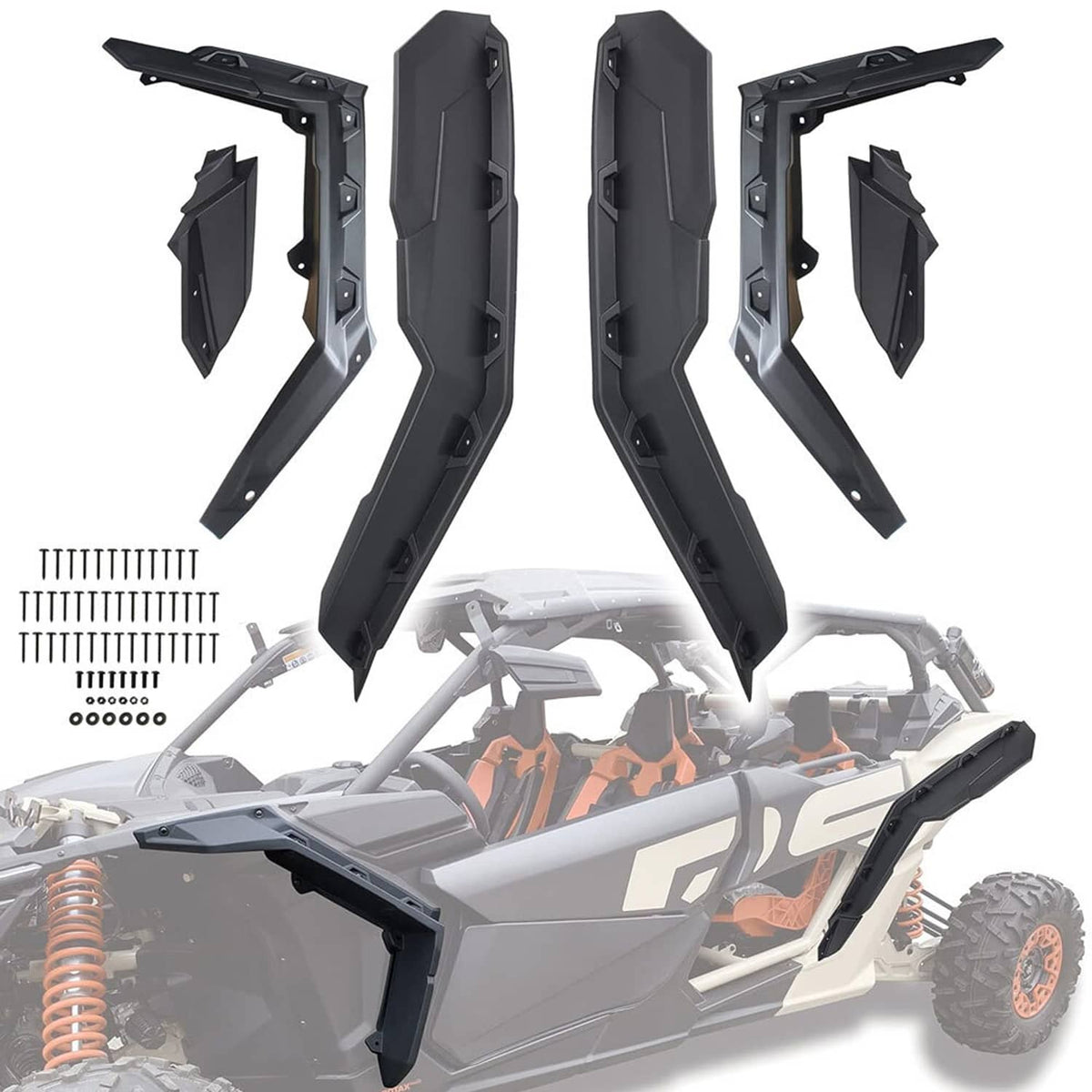 Solidspare X3 Fender Flares Extended for Can-Am Maverick X3&X3 Max RS Turbo R RR 2017-2024
