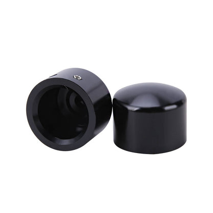 Solidspare Black Front Axle Cap Nut Covers Fit for Harley Touring Street Road Glide King US