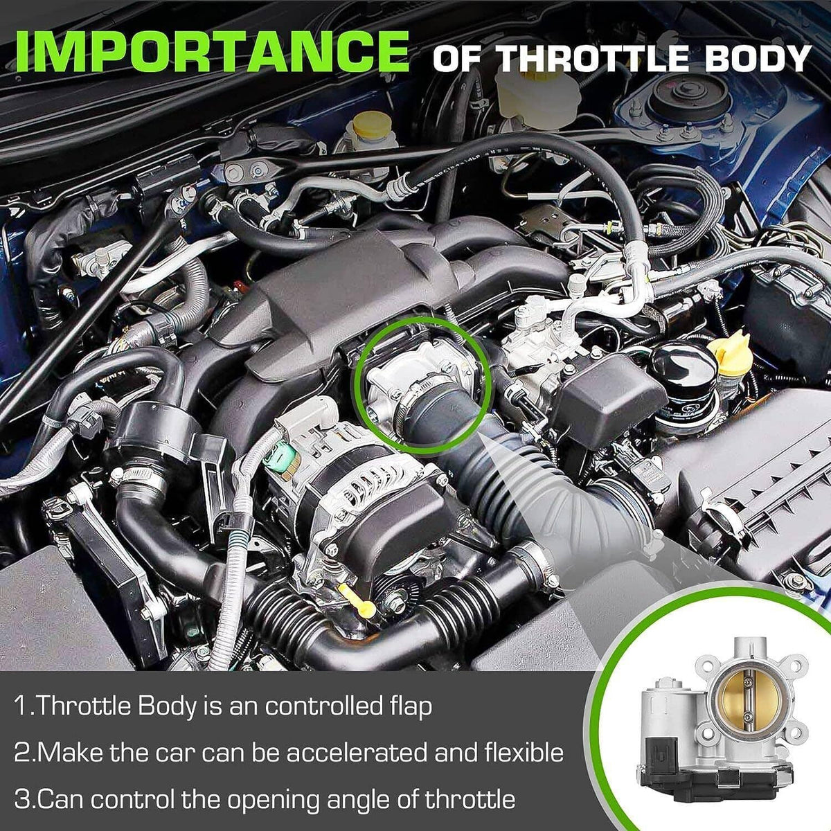 Solidspare Throttle Body for 2016-2019 GM Cruze Encore 1.4L Malibu Equinox 1.5L 12671379
