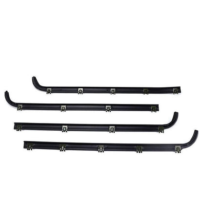 Solidspare 4PCS Door Window Seal Belt Weatherstrip Kit For 1987- 1997 Ford F150 F250 F350