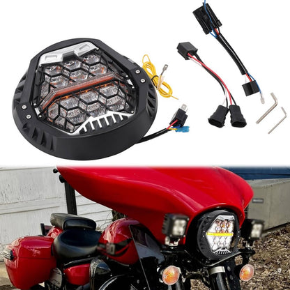 Solidspare 120W 7'' Motorcycles LED Headlight For Street Glide FLHX CVO FLHXSE 2014-2024