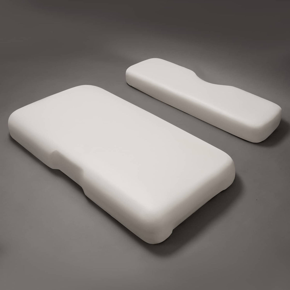 Solidspare White Golf Cart Front Seat Bottom Cushion Backrest For EZGO RXV 2008-Up Models