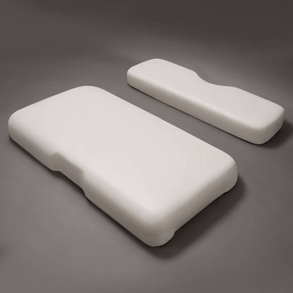 Solidspare White Golf Cart Front Seat Bottom Cushion Backrest For EZGO RXV 2008-Up Models