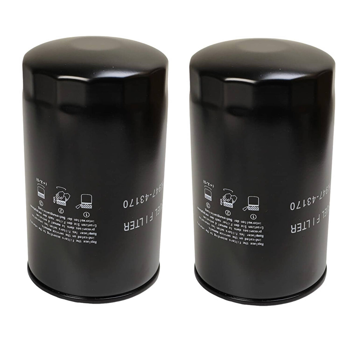 Solid Spare 2X Fuel Filter 1K947-43170 1K947-43172 Fit for Kubota V2607 V3800 V3307