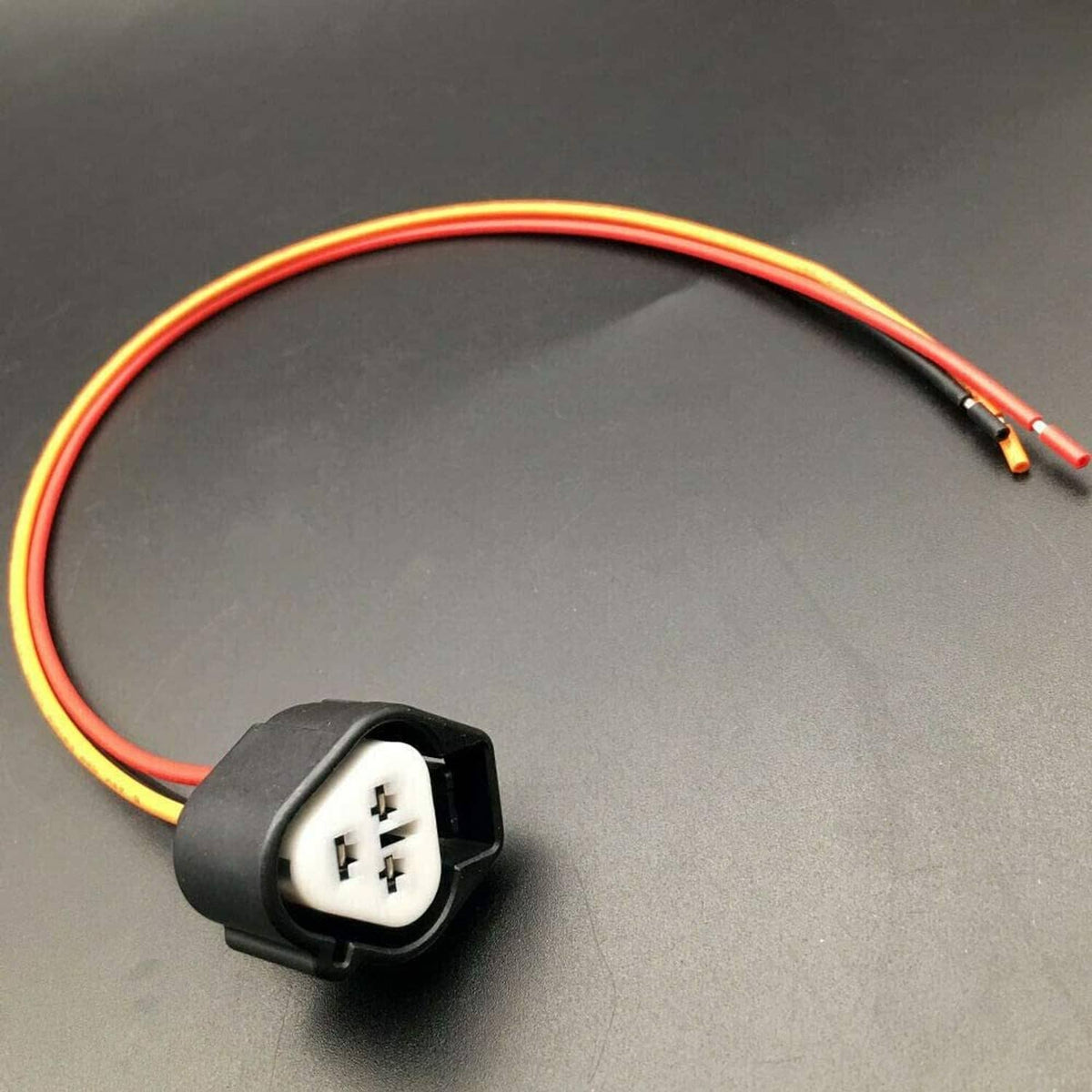 Solid Spare 3 Pin Headlight Fog Light Turn Signal Connector Pigtail For Nissan Mazda Subaru