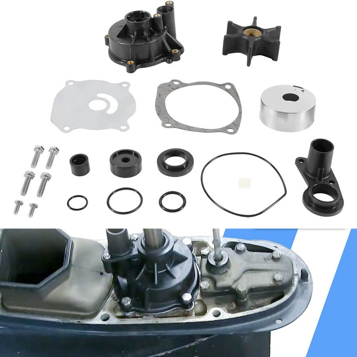 Solid Spare For Johnson Evinrude Water Pump Kit 5001594 BRP/OMC 140hp 150 175 200 V4 V6 V8