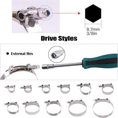 Solidspare 2PCS 3" Inch T-bolt Clamp Silicone Stainless Steel Hose Turbo Intake Intercooler