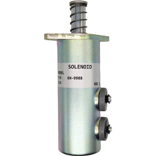 Solid Spare 12V Engine Fuel Shutoff Solenoid 6N-9988 6N9988 for Caterpillar CAT 3208 3412