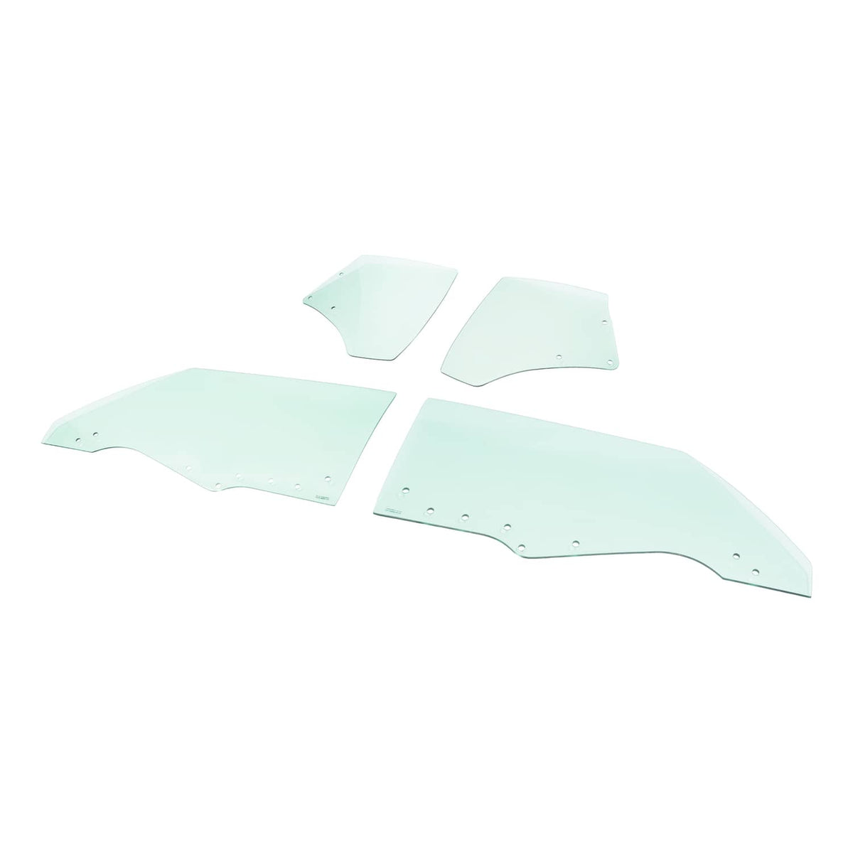 Solid Spare Fits Chevy Chevelle Malibu 2Door 1970-1972 Quarter Side Door Window Glass 4Pcs