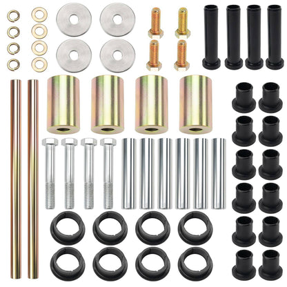 Solidspare Rear LH&RH A-Arm Bushing Shafts Blots Kits for Polaris Sportsman 700 2003-2007