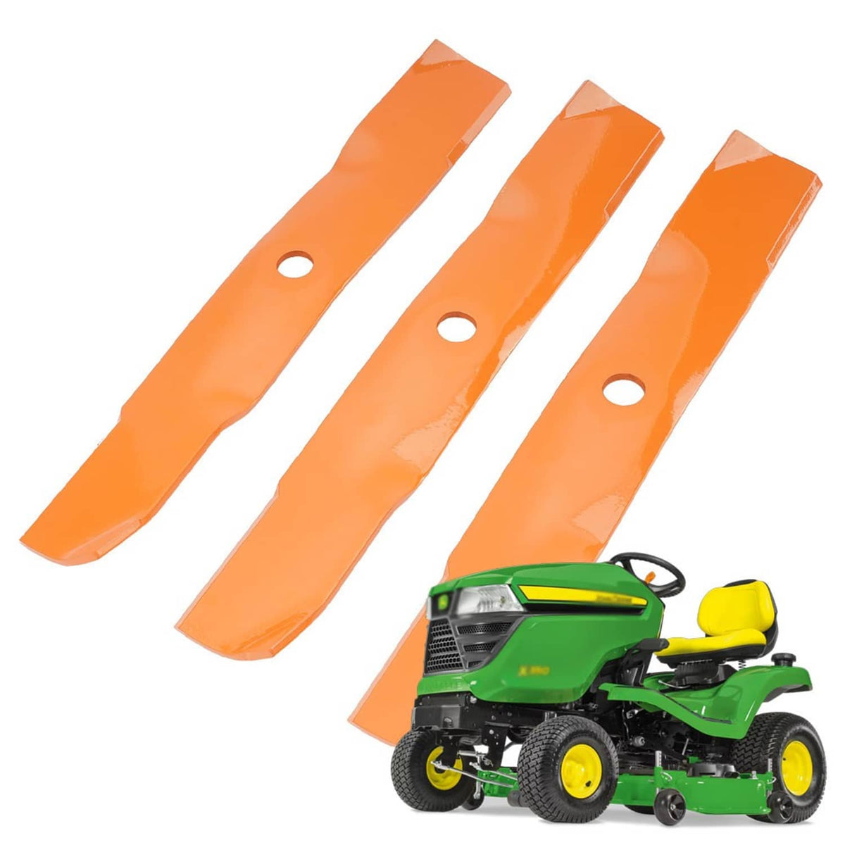 Solidspare 3 Pack Blade for 48" John Deere  Lawn Mower M127500 M127673 M145476 UC22009