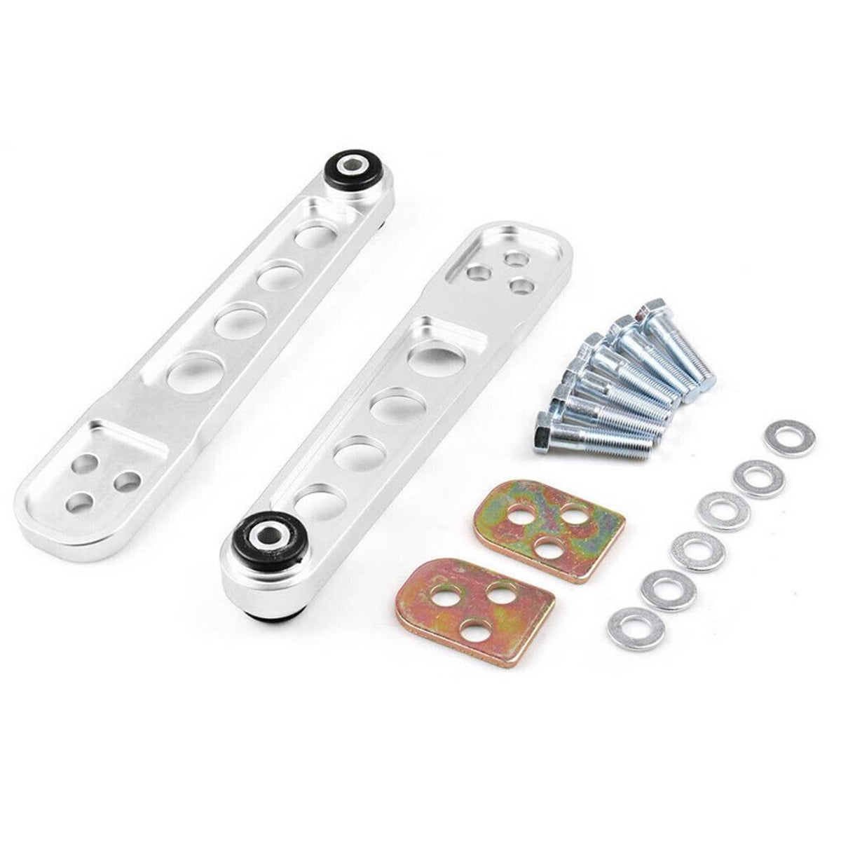 Solidspare Rear Lower Control Arms + Subframe Strut Brace for Honda Civic DX ES LX EX 01-05