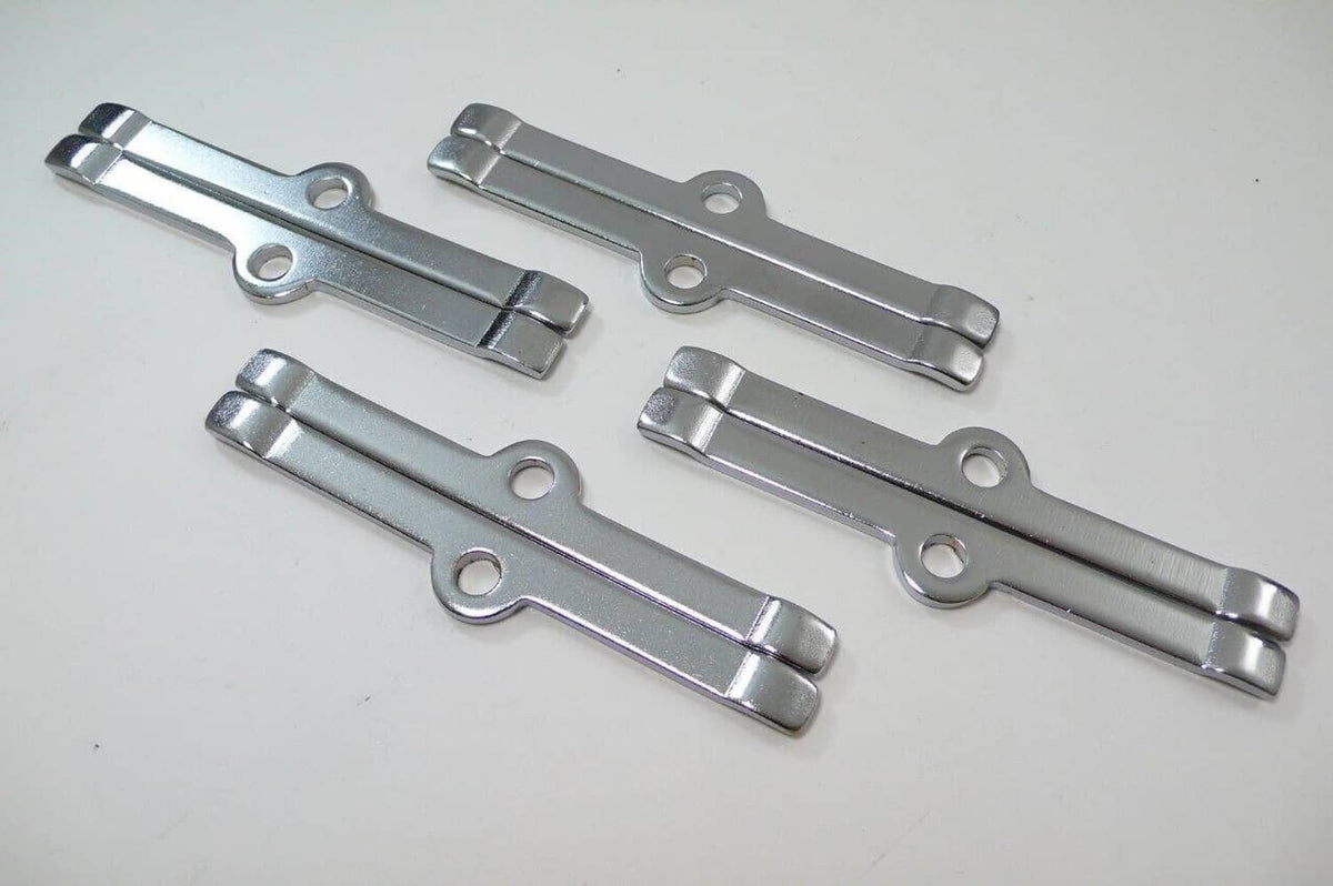 Solidspare Chrome T-Bar, 4-1/4" Tall Valve Cover Bolts, Hold Down Kit for Chevy SBC 283-350
