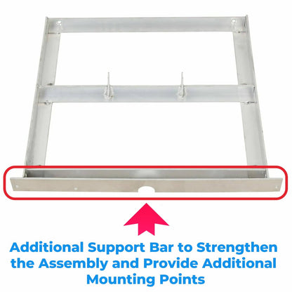 Solidspare GOLF CART 36V BATTERY TRAY ALUMINUM FOR EZGO TXT / MEDALIST 1994-2013