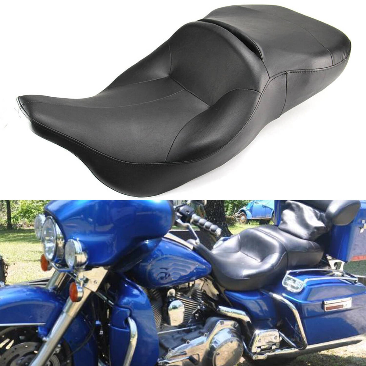 Solidspare Passenger Driver Seat For Harley Touring Electra Glide Classic 1997-2007