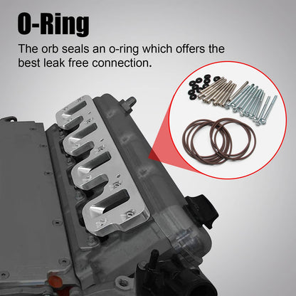 Solidspare For LS1 Cathedral Port Cylinder Head to LS3 LSA ZL1 CTS-V Supercharger Adapters