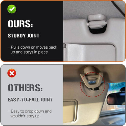 Solidspare Grey Passenger Side Right Sun Visor For 2006-2011 Honda Civic Sedan/Coupe