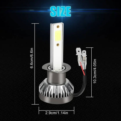 Solidspare 4Pcs H1 LED Headlight Bulbs Conversion Kit High Low Beam 6000K Xenon Super White