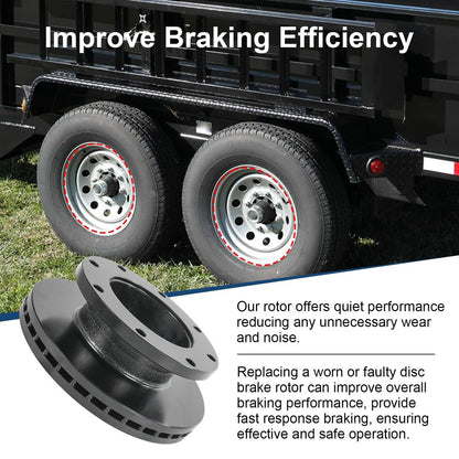 Solidspare Trailer Brake Rotor & Pads 070-006-01, K71-180-00 For Dexter 10K-12K Hydraulic