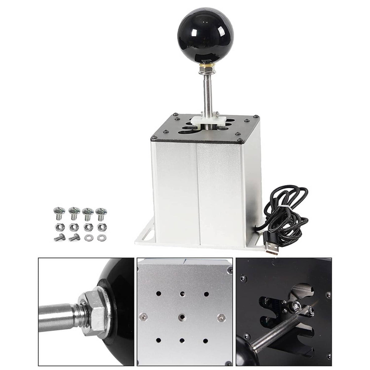 Solidspare USB PC H Gear Shifter 6+R Sim Racing Game For Logitech G29 G27 G25 Thrustmaster