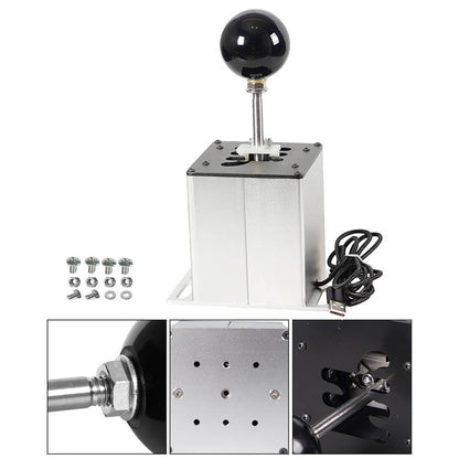 Solidspare USB PC H Gear Shifter 6+R Sim Racing Game For Logitech G29 G27 G25 Thrustmaster