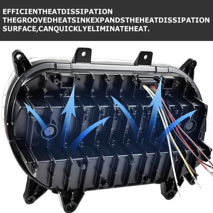 Solidspare Plug&Play For Harley Road Glide 2015-2024 LED Headlight DRL with High/Low Beam