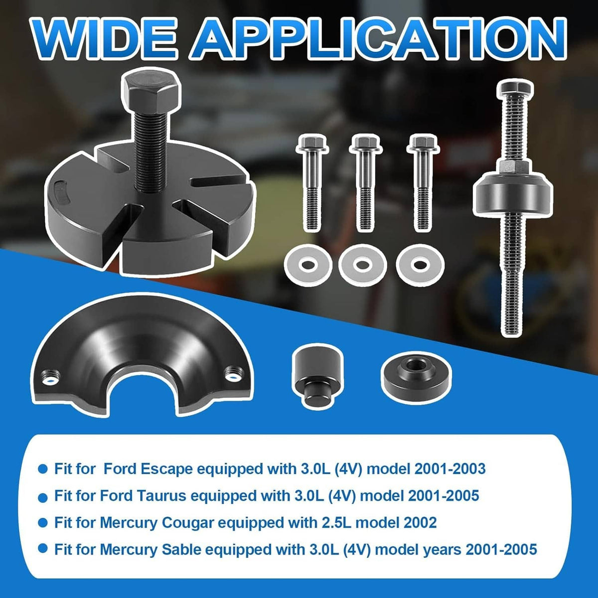 Solid Spare for Ford/Mercury Water Pump Pulley Removal Tool 303-S455 303-009 211-185