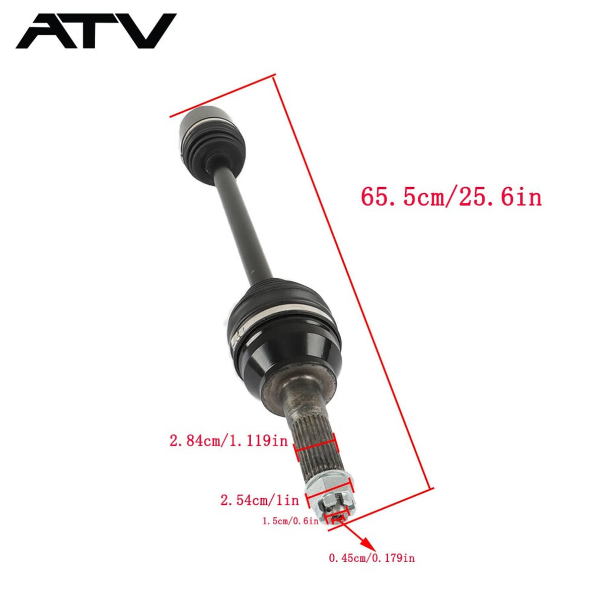 Solidspare 2 Pack Rear CV Axle Drive Shaft for 2017-19 Polaris Ranger Crew XP 1000 1334175