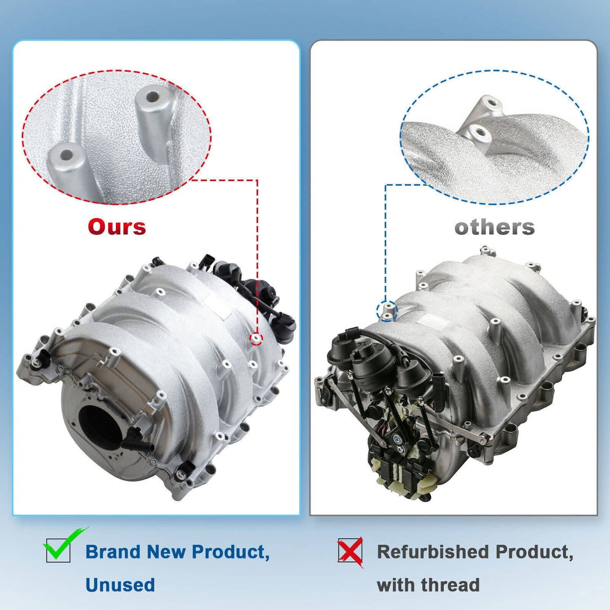 Solidspare Intake Manifold Assembly for Mercedes-Benz C280 E350 CLK350 GLK350 SLK350 ML350