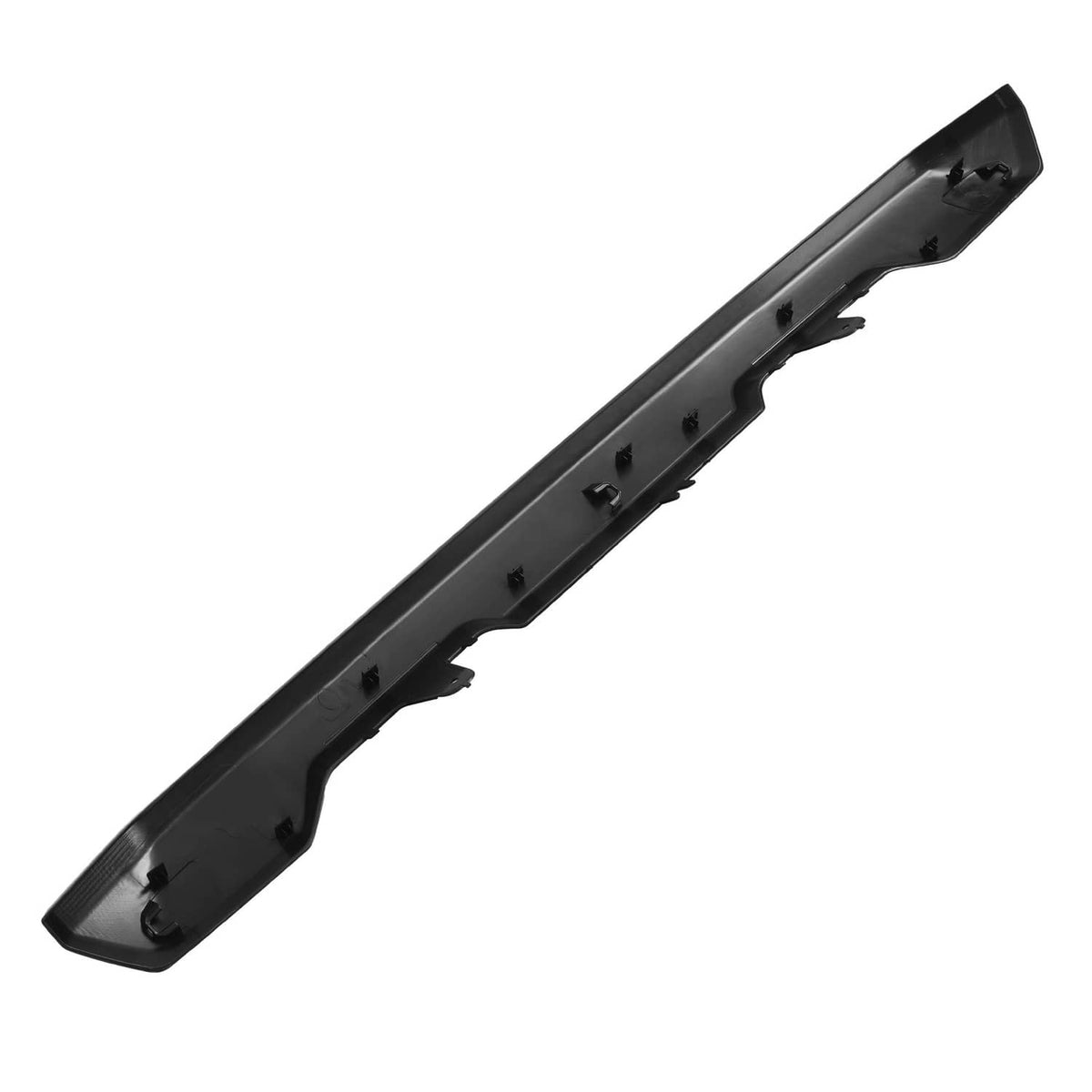 Solid Spare Front Upper Top Grille Hood Molding Trim Black For 20-23 GMC Sierra 2500 3500 HD