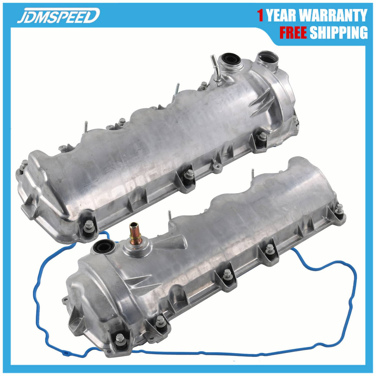 Solidspare Pair Engine Valve Cover LH+RH Side for Ford F150 F250 F350 Expedition 4.6L 5.4L