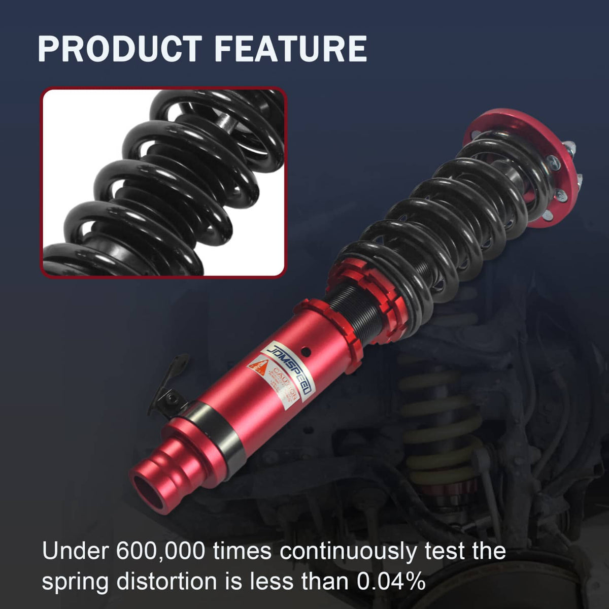 Solidspare Red Full Coilover Suspension Spring Struts Kit For 03-07 Accord 04-08 Acura TSX
