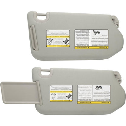 Solidspare Sun Visor With Lamp Left Driver Gray for 2013-2018 Nissan Pathfinder 96401-9PB0A