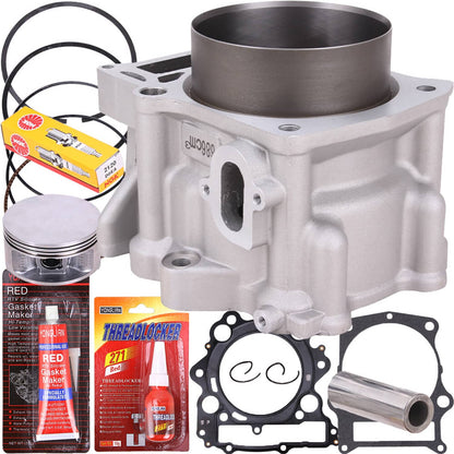 Solidspare Top End Cylinder Piston Gasket Rebuild Kit For Yamaha Raptor Rhino Grizzly 660