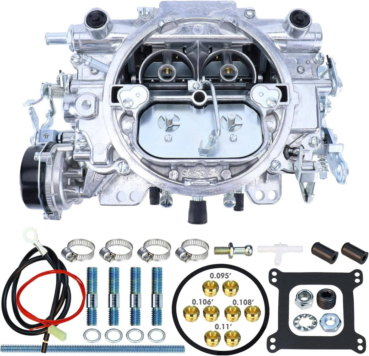 Solidspare 4 Barrel Carburetor Replace for Edelbrock 1403 Performer Electric Choke 500 CFM