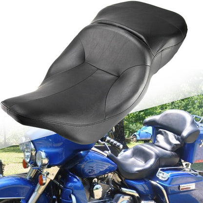 Solidspare For 97-07 Harley Electra Glide Standard Classic Driver Rider Passenger 2 Up Seat
