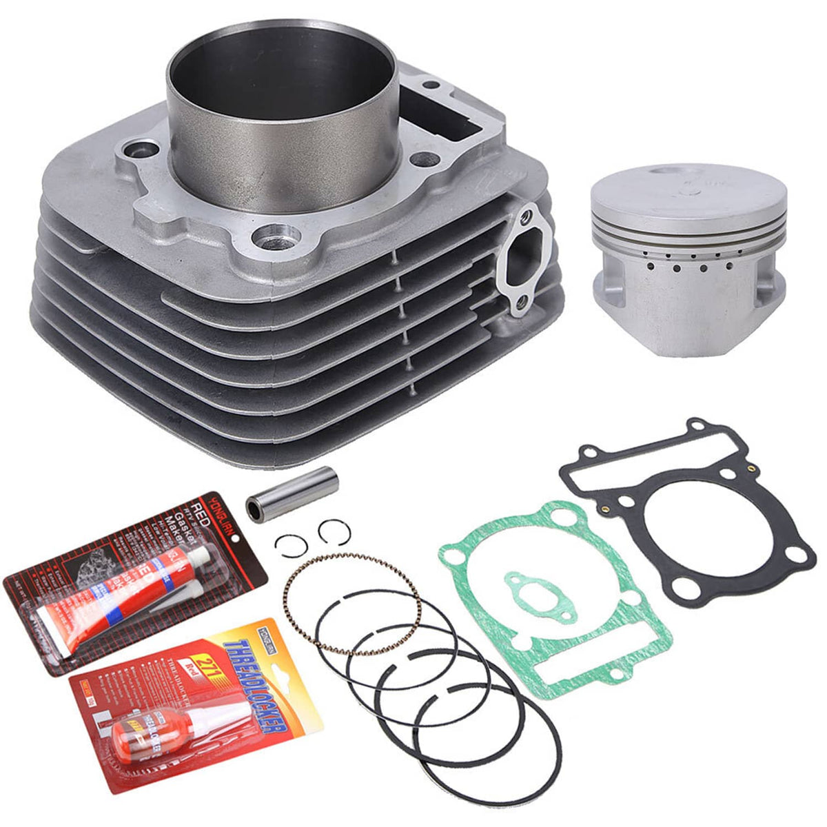 Solidspare Cylinder Piston Top End Gasket Kit for Yamaha Big Bear 350 2x4 YFM350U 1996-1999
