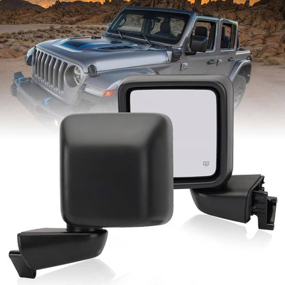 Solidspare Left Driver Side Power Heated Mirror Rear For 2018-2024 Jeep Wrangler Gladiator