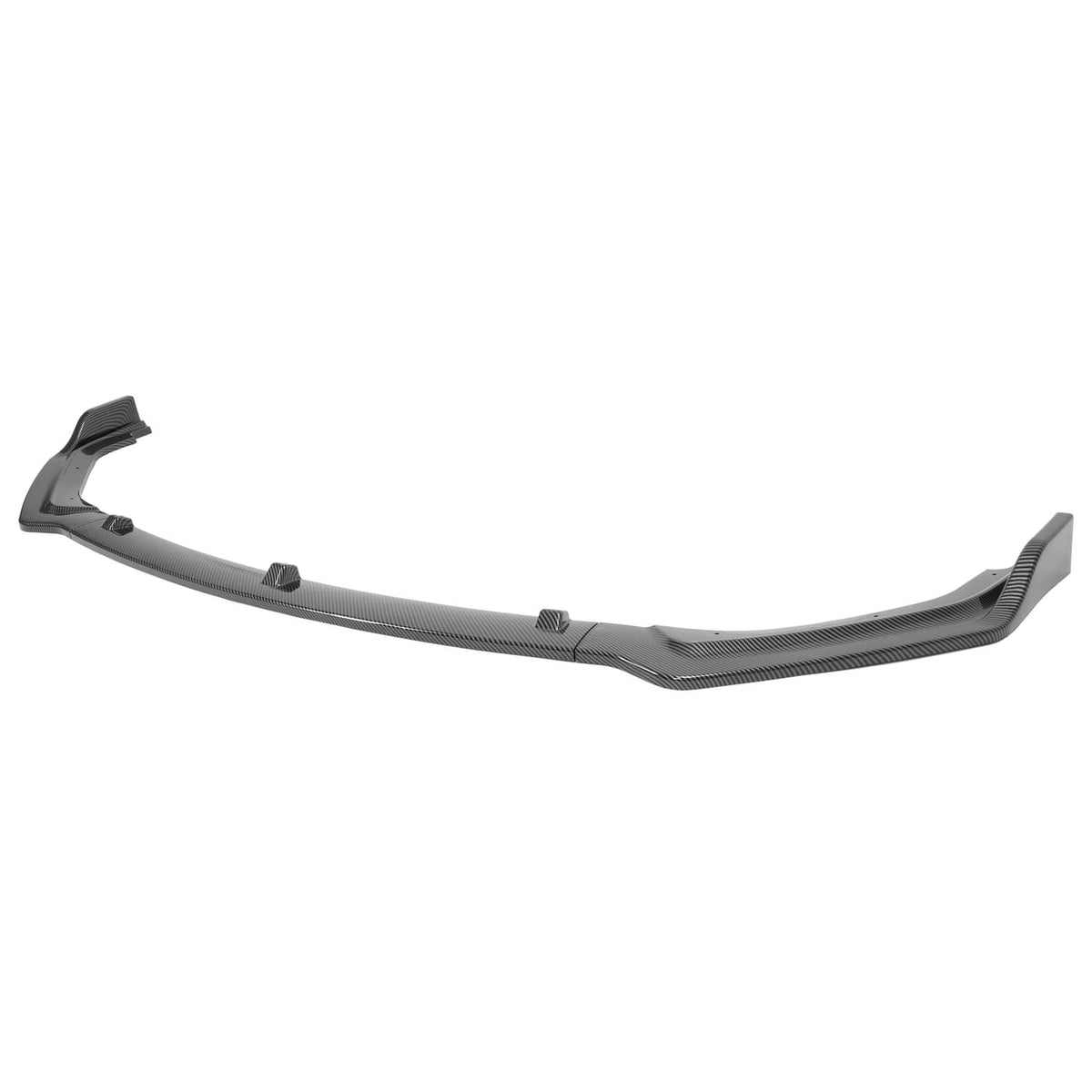 Solid Spare Carbon Fiber Color Front Bumper Lip Splitter For 2018-24 Infiniti Q50 Luxe Base
