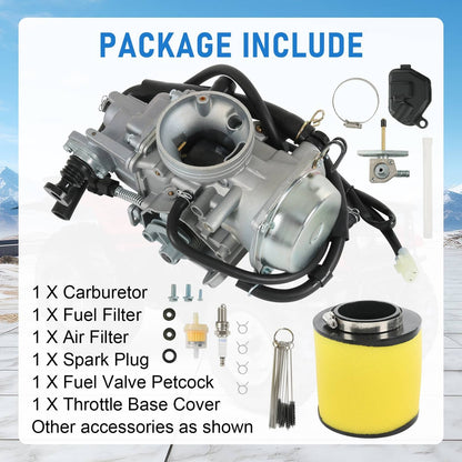 Solidspare New Carburetor For Honda Rancher 400 2004-2007 TRX400FA TRX400FGA 16100-HN7-013