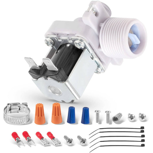 Solid Spare For Hoshizaki 3U0111-01 Water Valve, 120V, 60HZ, w/Mounting Nuts, J248-030